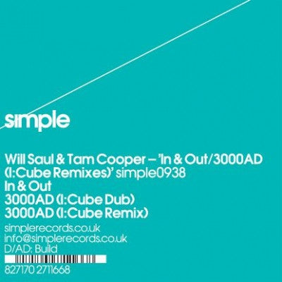 WILL SAUL & TAM COOPER - In & Out / 3000AD (I:Cube Remixes)
