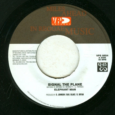 ELEPHANT MAN - Signal The Plane / Version
