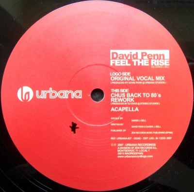 DAVID PENN FEAT. DARREN J. BELL - Feel The Rise