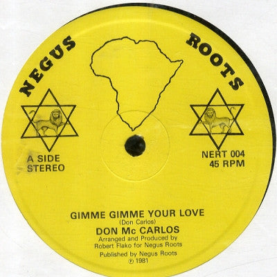 DON MCCARLOS / PAPA TULLO - Gimme Gimme Your Love / Gimme More Love