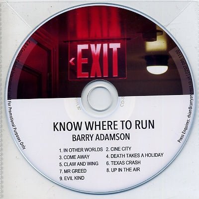 BARRY ADAMSON - Know Where To Run