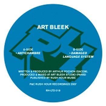 ART BLEEK - Antichambre / Damaged Language System