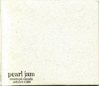PEARL JAM - Montreal, Canada - October 4, 2000