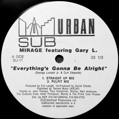 MIRAGE FEATURING GARY L - Everything's Gonna Be Alright