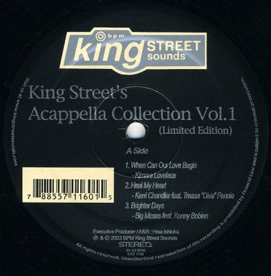 VARIOUS - King Street's Acappella Collection (Volume 1)
