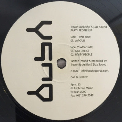 TREVOR ROCKCLIFFE & DAZ SAUND - Party People E.P.