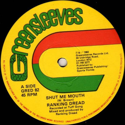 RANKING DREAD - Shut Me Mouth / Shut Up Shut Up