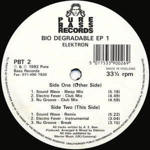 ELEKTRON - Bio Degradable EP 1