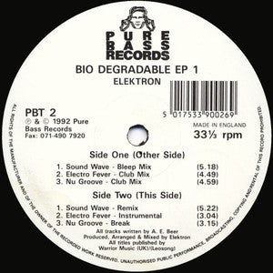 ELEKTRON - Bio Degradable EP 1