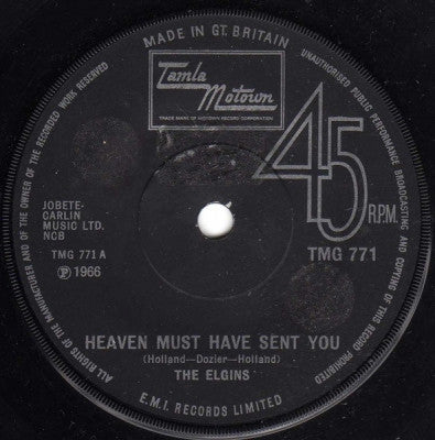 THE ELGINS - Heaven Must Have Sent You / Stay In My Lonely Arms