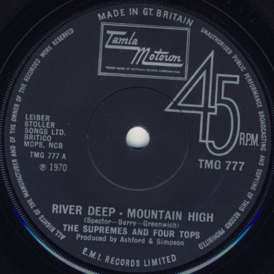 THE SUPREMES & THE FOUR TOPS - River Deep, Mountain High / It's Got To Be A Miracle (This Thing Called Love)