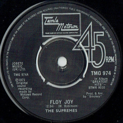 THE SUPREMES - Floy Joy / Bad Weather