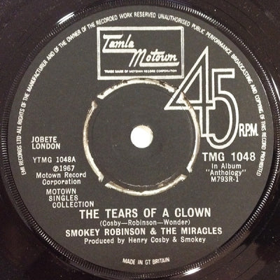 SMOKEY ROBINSON AND THE MIRACLES - The Tears Of A Clown / The Tracks Of My Tears