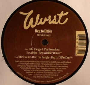 BIBI TANGA & THE SELENITES / THE HOURS - Beg To Differ Remixes