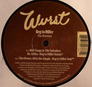 BIBI TANGA & THE SELENITES / THE HOURS - Beg To Differ Remixes