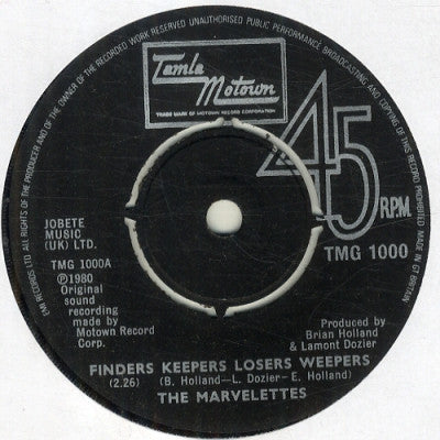 THE MARVELETTES / KIM WESTON - Finders Keepers Losers Weepers / Do Like I Do