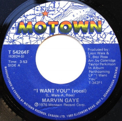 MARVIN GAYE - I Want You