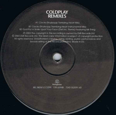 COLDPLAY - Remixes