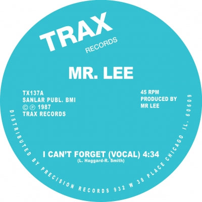 MR. LEE - I Can't Forget