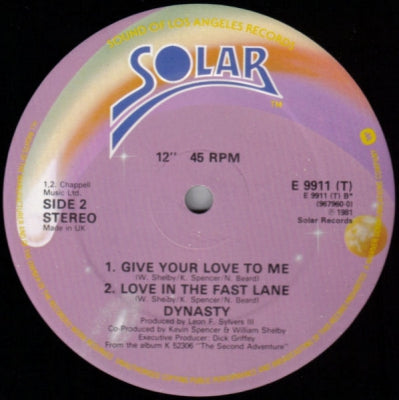 DYNASTY - Love In The Fast Lane