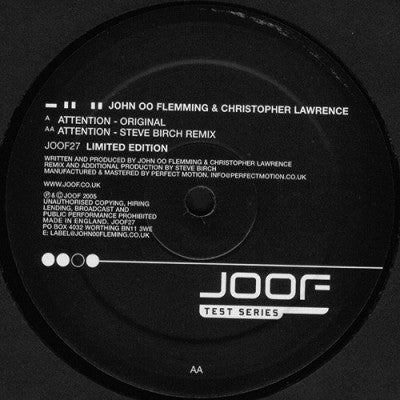 JOHN OO FLEMING & CHRISTOPHER LAWRENCE - Attention