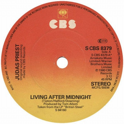 JUDAS PRIEST - Living After Midnight