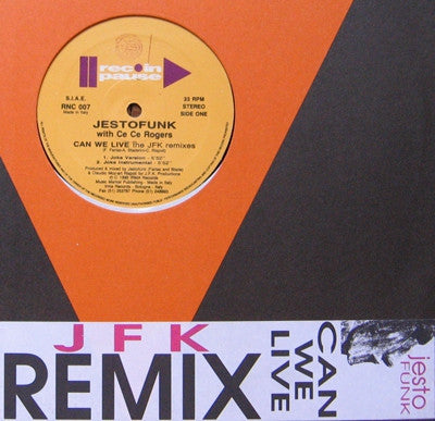 JESTOFUNK FEAT CE CE ROGERS - Can We Live