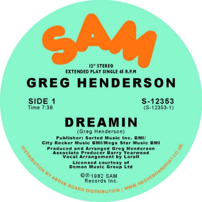 GREG HENDERSON - Dreamin