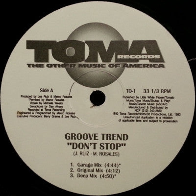 GROOVE TREND - Don't Stop
