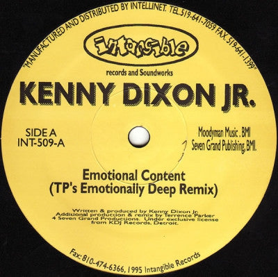 KENNY DIXON JR. - Emotional Content