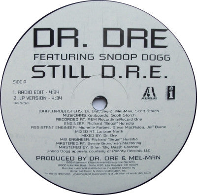 DR. DRE FEATURING SNOOP DOGG - Still D.R.E.