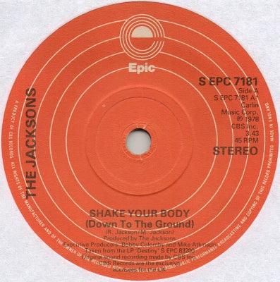 THE JACKSONS  - Shake Your Body (Down To The Ground)