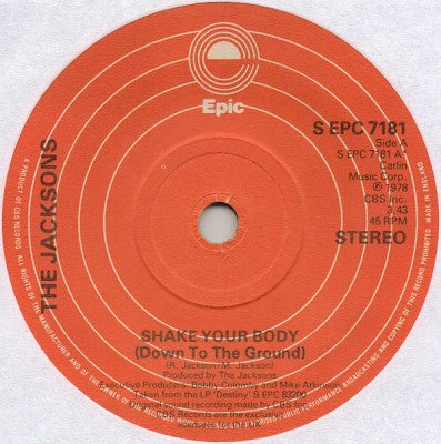 THE JACKSONS  - Shake Your Body (Down To The Ground)