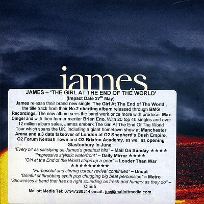 JAMES - The Girl At The End Of The World