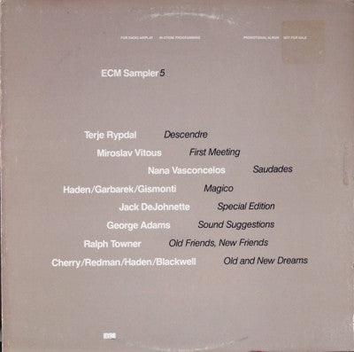 VARIOUS ARTISTS - ECM Sampler 5