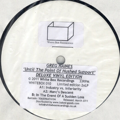 GREG HAINES - Until The Point Of Hushed Support