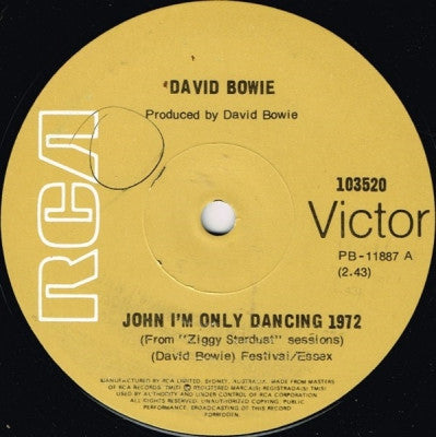DAVID BOWIE - John, I'm Only Dancing 1972 / Joe The Lion
