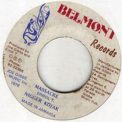 NIGGER KOJAK / JOE GIBBS & THE PROFESSIONALS - Massacre / S.L.R