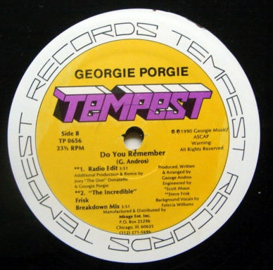 GEORGIE PORGIE - Do You Remember