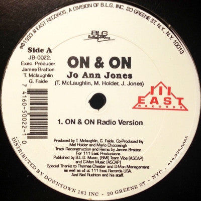 JO ANN JONES - On & On