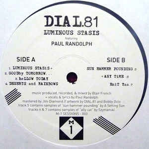 DIAL.81 FEATURING PAUL RANDOLPH - Luminous Stasis