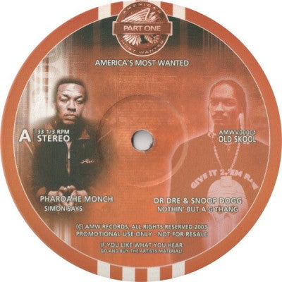 VARIOUS ARTISTS - America's Most Wanted Part One