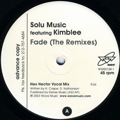 SOLU MUSIC FEAT. KIMBLEE - Fade