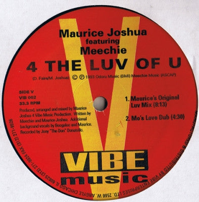 MAURICE JOSHUA FEATURING MEECHIE - 4The Luv Of U