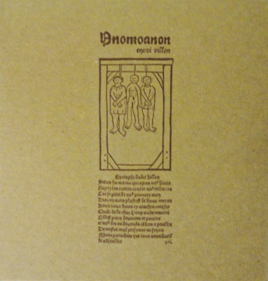 THE ANOMOANON - Envoi Villon