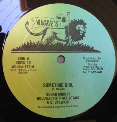SUGAR MINOTT / JAH BATTA - Sometime Girl