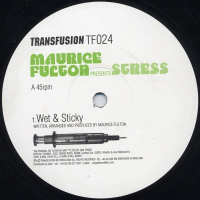 MAURICE FULTON PRESENTS STRESS - Wet & Sticky