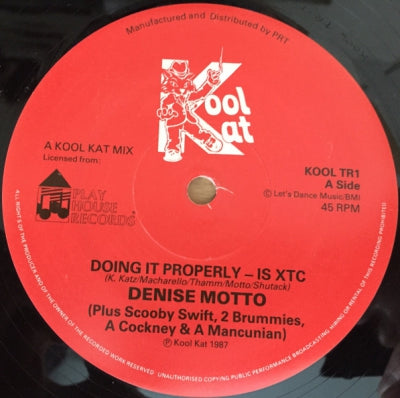 DENISE MOTTO - Doing It Properly Is XTC / IMNXTC