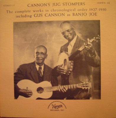 CANNON'S JUG STOMPERS - The Complete Works In Chronological Order 1927-1930