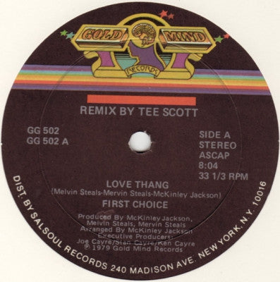 FIRST CHOICE - Love Thang